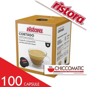 Ristora Compatibile Dolce Gusto Cortado Caffè Macchiato - 100 cialde