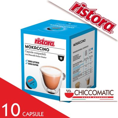 Ristora Compatibile Dolce Gusto Mokaccino Senza Lattosio - 10 Cialde