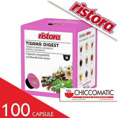 Ristora Compatibile Dolce Gusto Tisana Digest - 100 Cialde