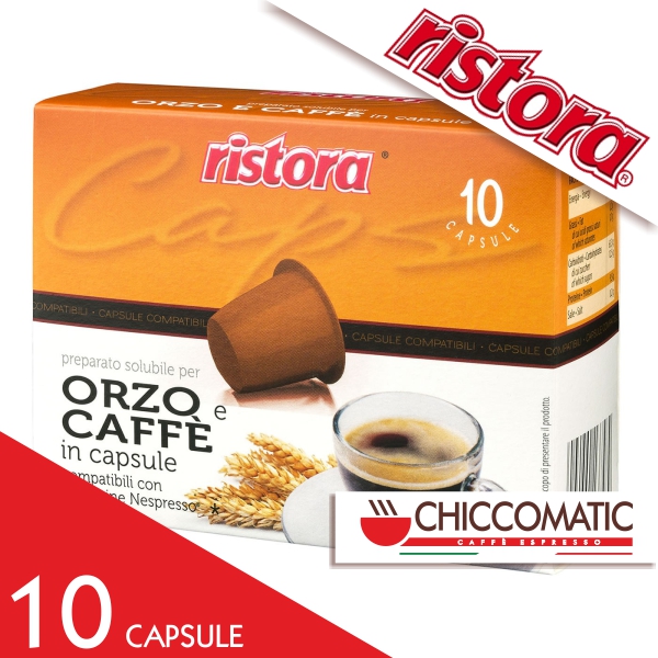Ristora Compatibile Nespresso CaffÃ¨ Orzo- 10 Cialde