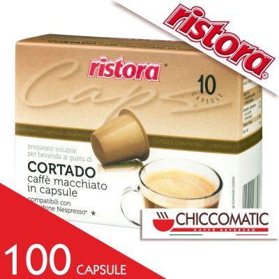 Ristora Compatibile Nespresso Caffè Macchiato Cortado - 100 Cialde - Vendita cialde online Chiccomatic
