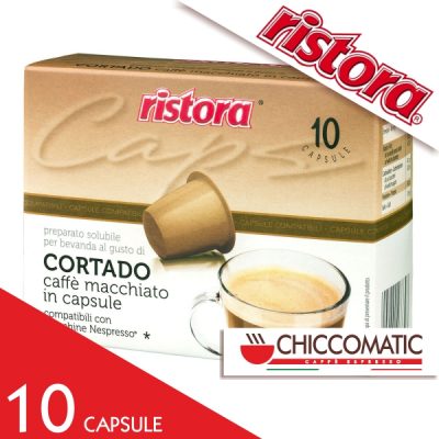 Ristora Compatibile Nespresso CaffÃ¨ Macchiato Cortado - 10 Capsule - Vendita Capsule Online Chiccomatic