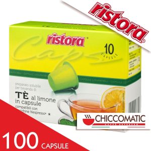 Vendita On line Ristora Compatibile Nespresso Tè al Limone - 100 Cialde - Chiccomatic Shop Online