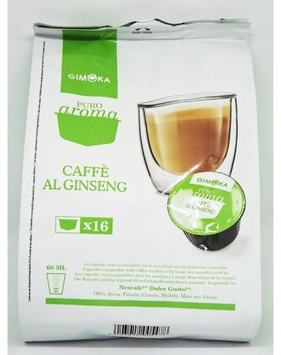Gimoka caffe capsule compatibili dolce gusto caffe al ginseng 16 cialde - Chiccomatic Shop Online